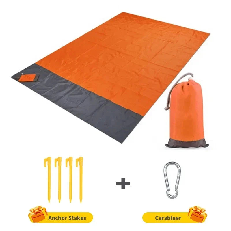 Waterproof Pocket Beach Mat – Lightweight Folding Outdoor Blanket for Camping & Picnics