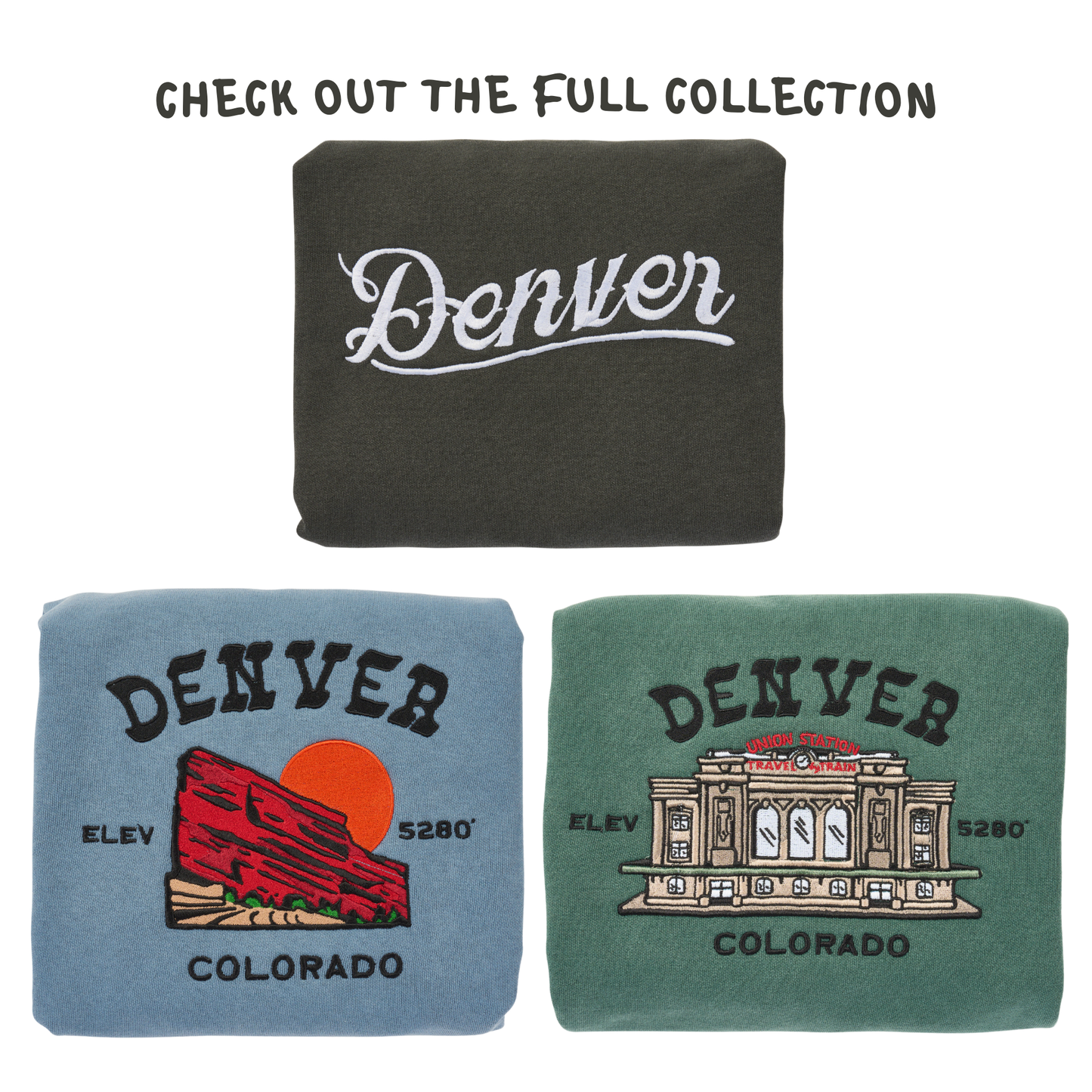 Red Rocks Sweatshirt - Denim Blue