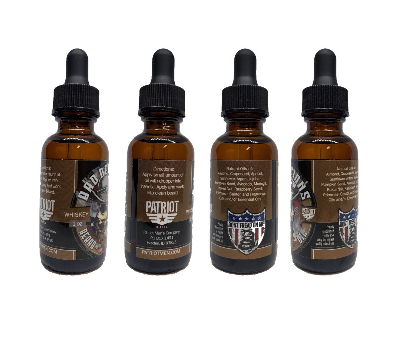 Bad Decisions 1oz Natural Beard        Oil Whiskey