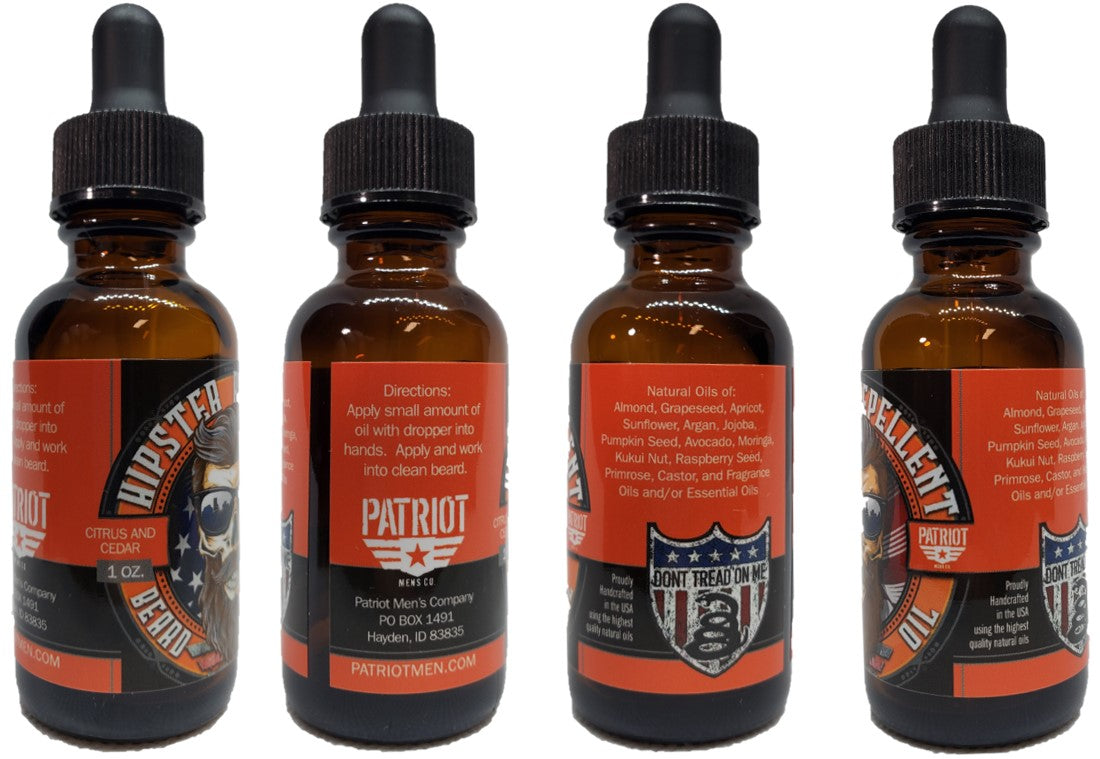 Hipster Repellent  1oz Natural Beard Oil Citrus and Cedar