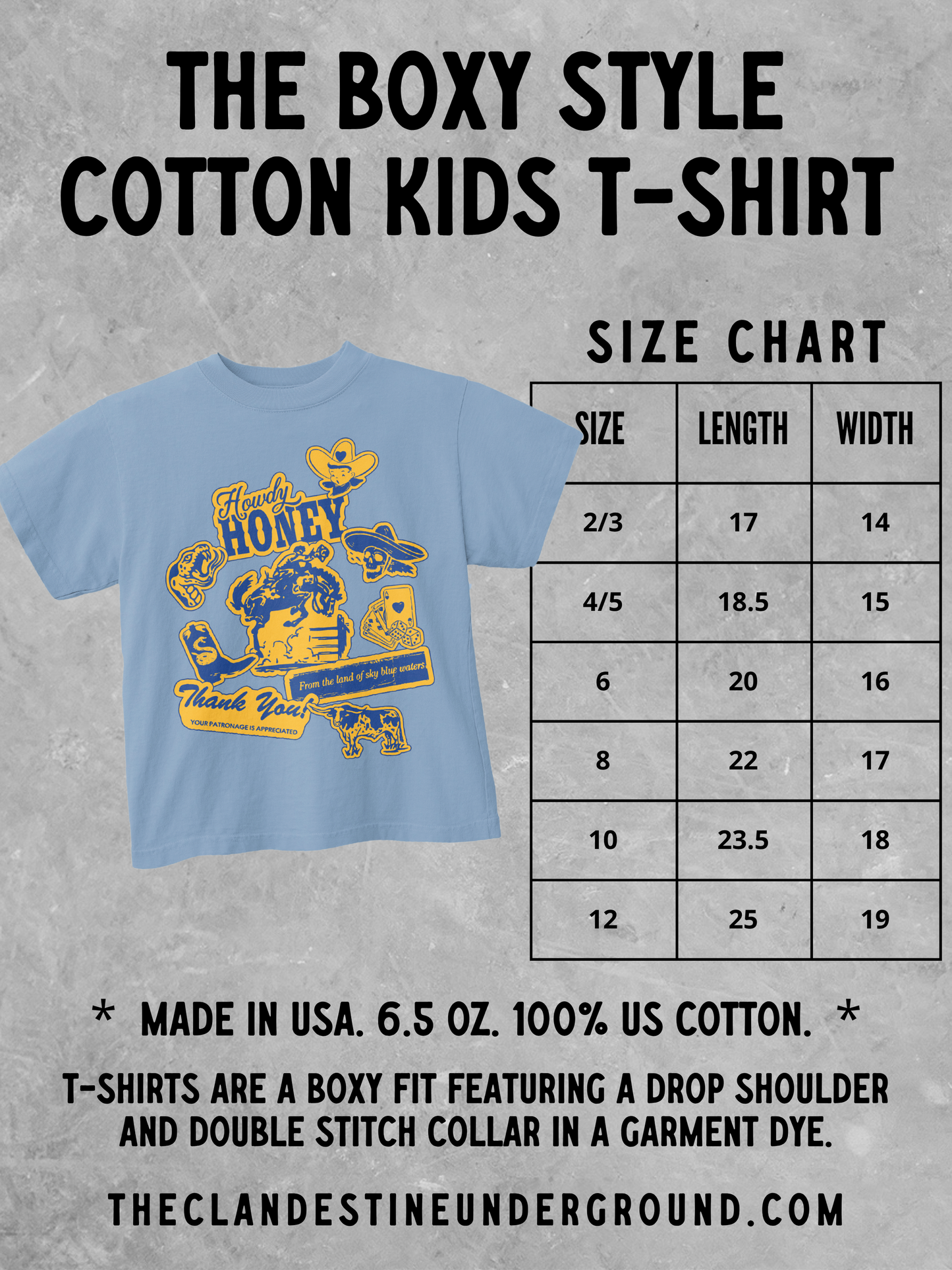 Underground Original Design: * KIDS * Easy Tiger Boxy Kids T-Shirt