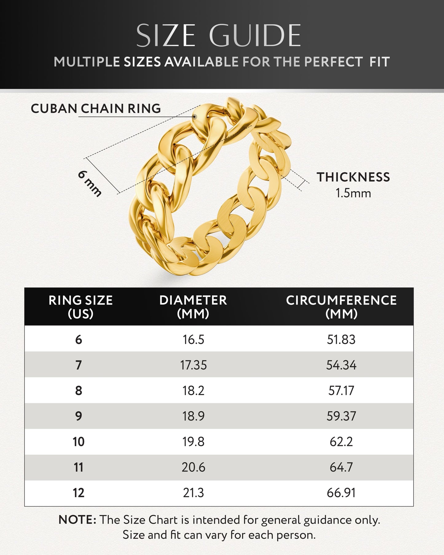 Cuban Link Ring (Gold)