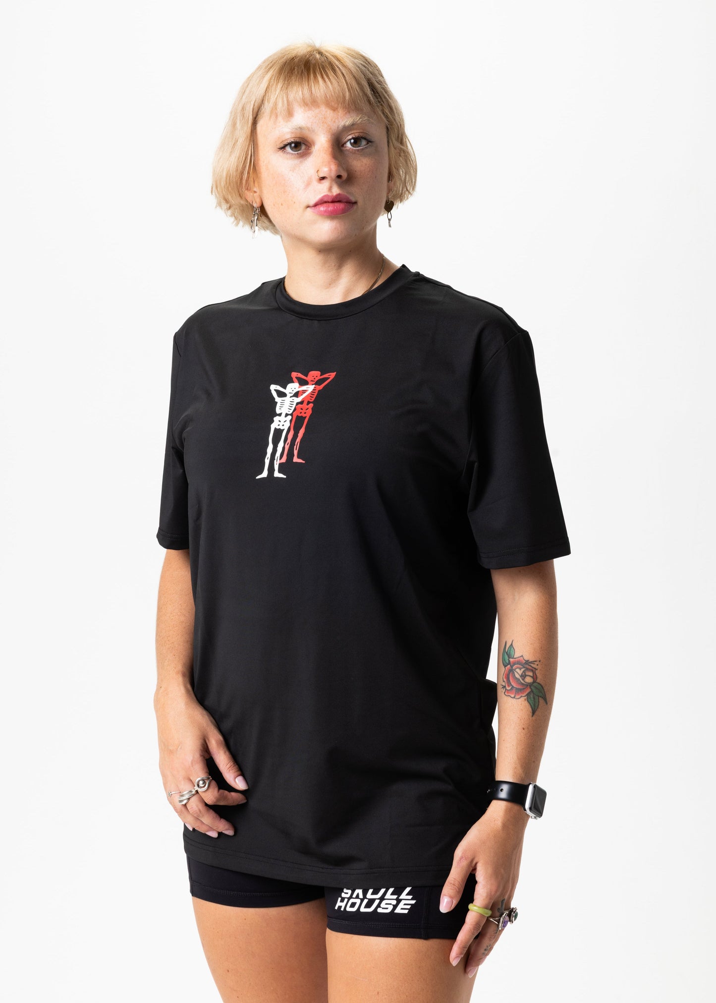PACE PARTNERS RUN TEE, UNISEX - BLACK