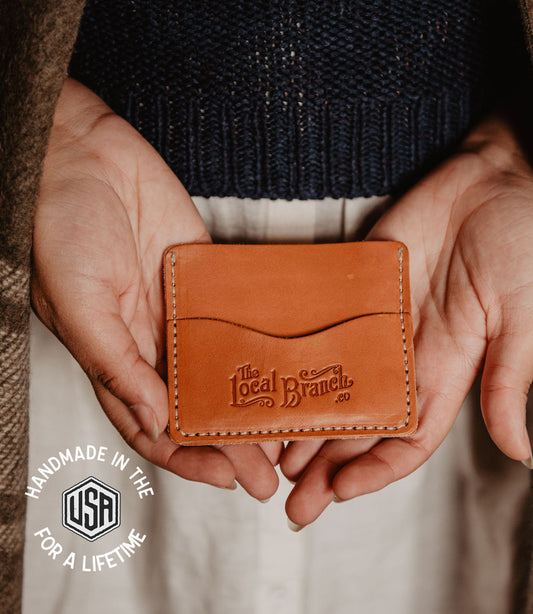 Leather Slim Wallet - USA Made