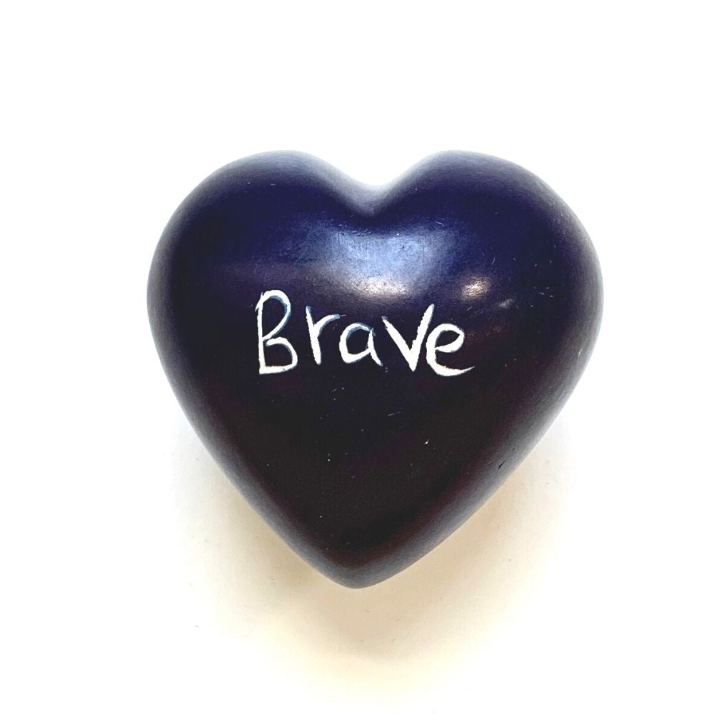 Small Word Soapstone Heart - Pick your Favorite