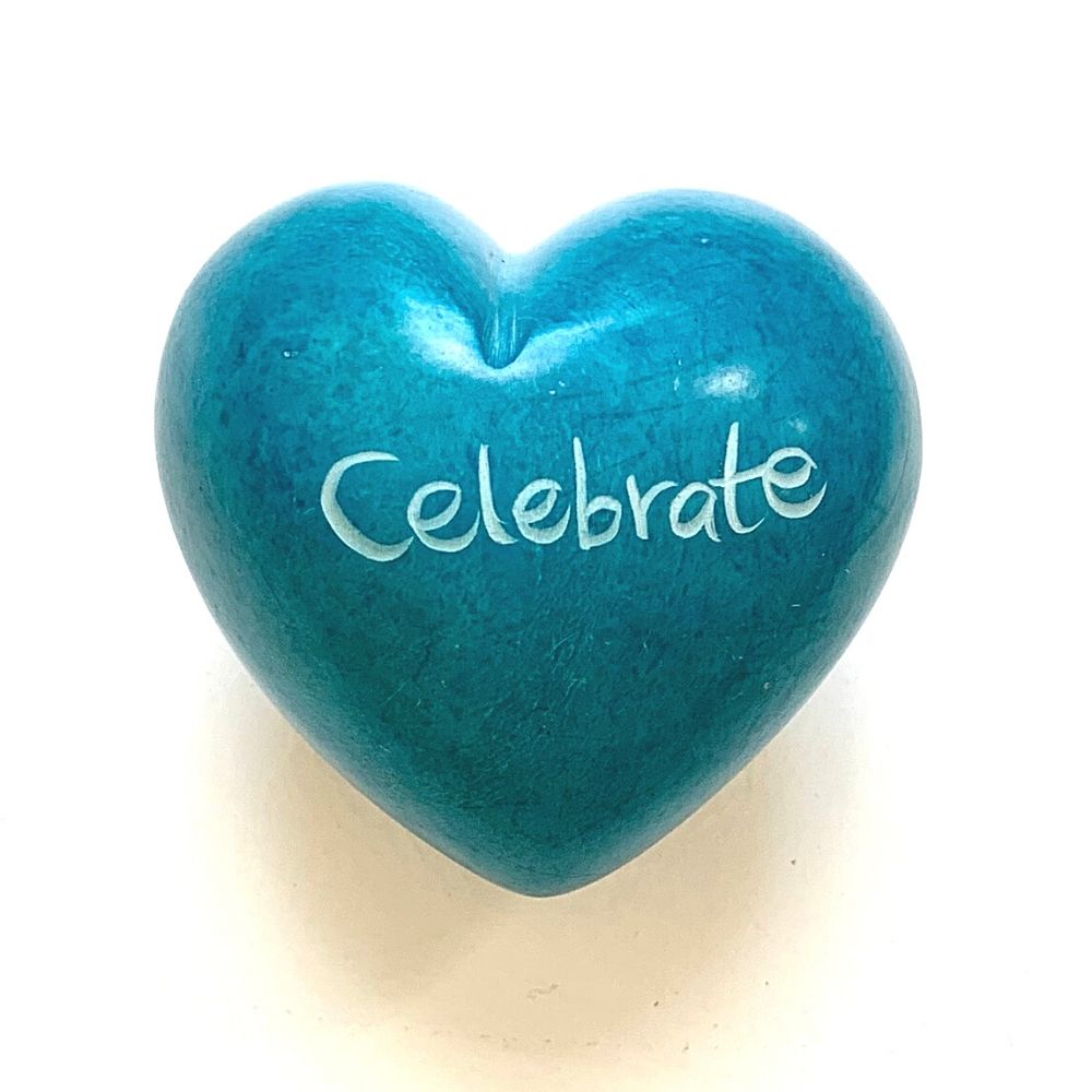 Small Word Soapstone Heart - Pick your Favorite