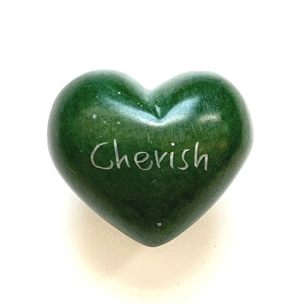 Small Word Soapstone Heart - Pick your Favorite