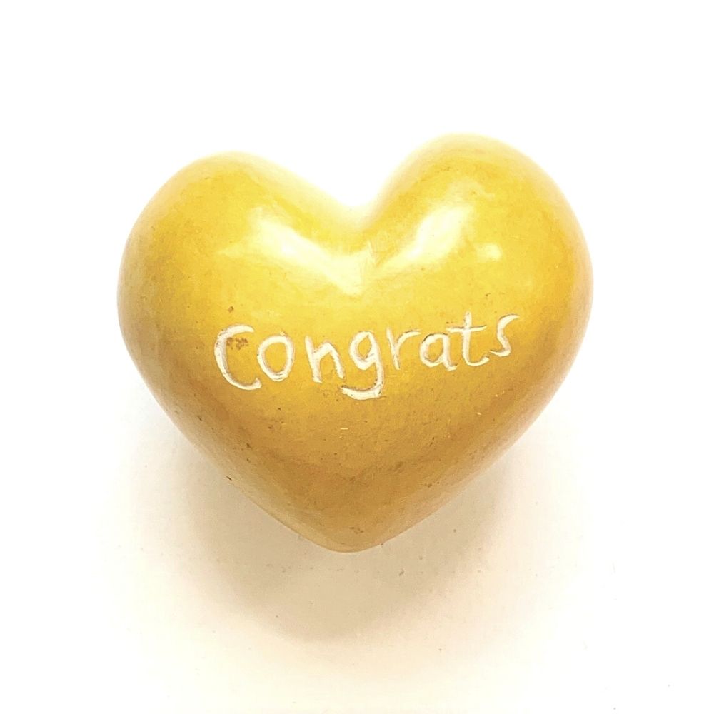Small Word Soapstone Heart - Pick your Favorite