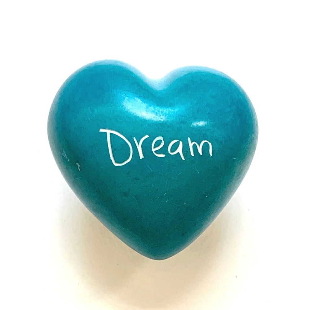 Small Word Soapstone Heart - Pick your Favorite