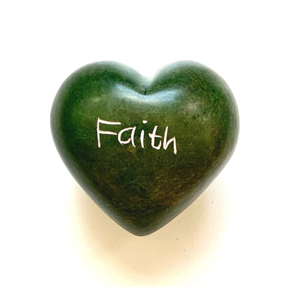 Small Word Soapstone Heart - Pick your Favorite