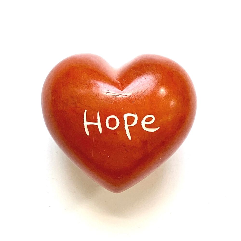Small Word Soapstone Heart - Pick your Favorite