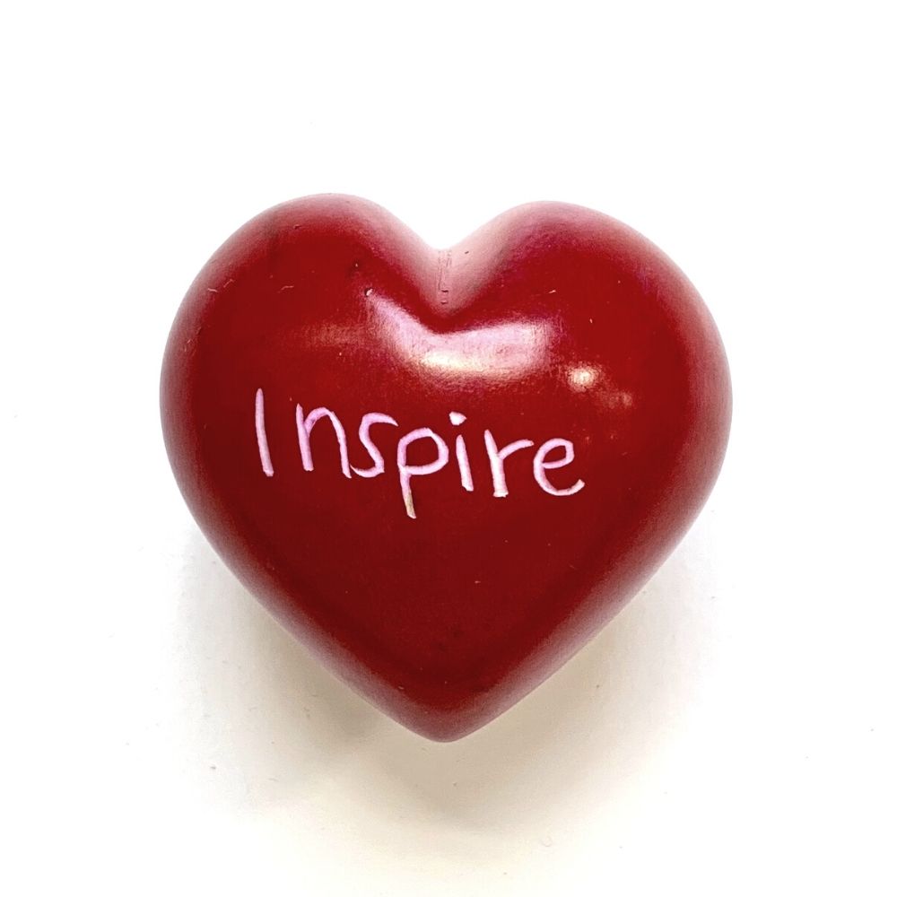 Small Word Soapstone Heart - Pick your Favorite