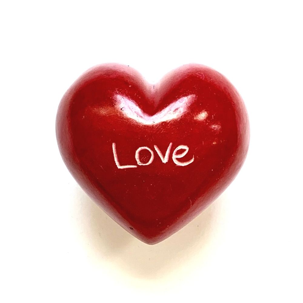 Small Word Soapstone Heart - Pick your Favorite