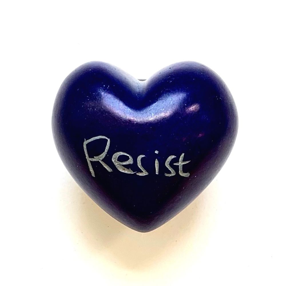 Small Word Soapstone Heart - Pick your Favorite