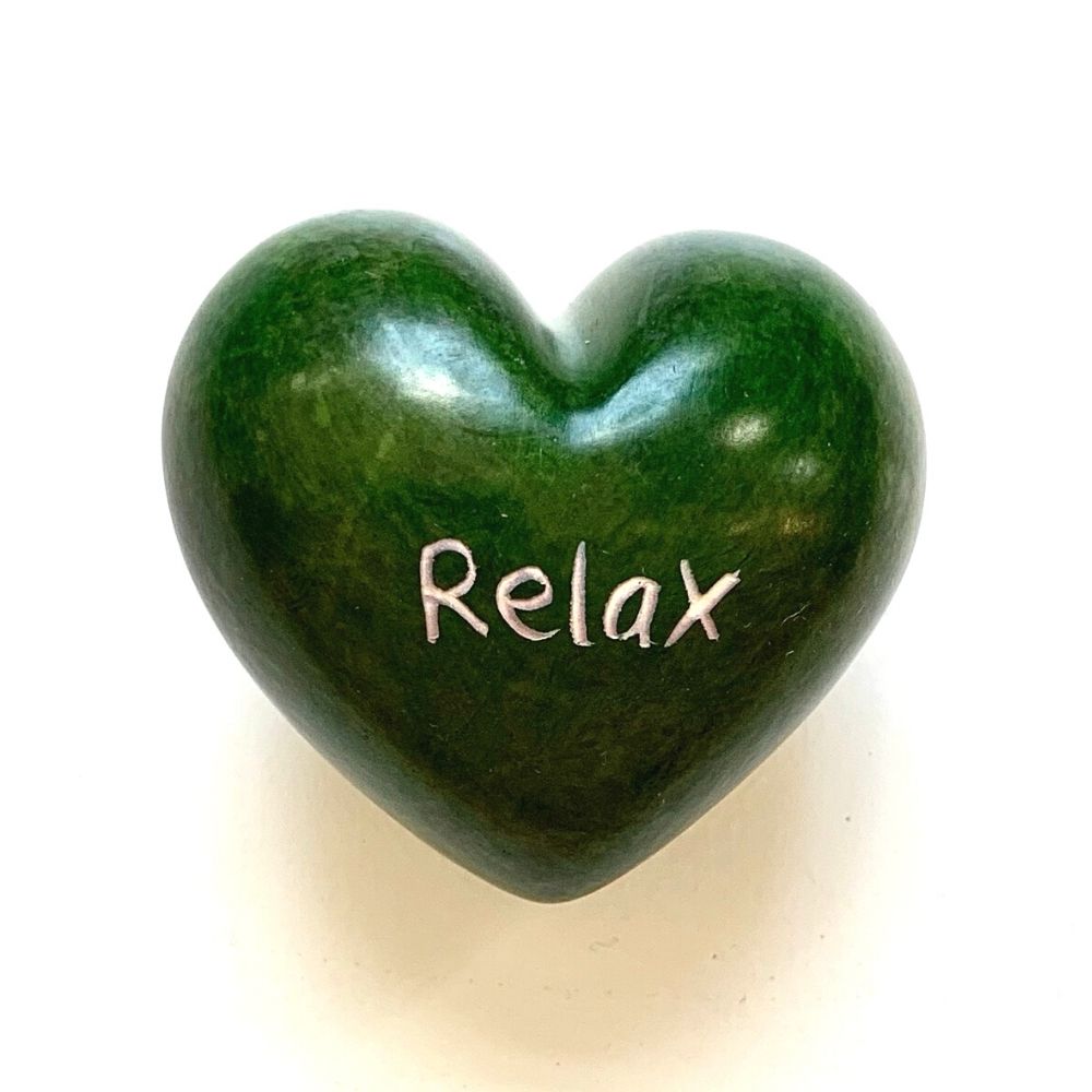 Small Word Soapstone Heart - Pick your Favorite