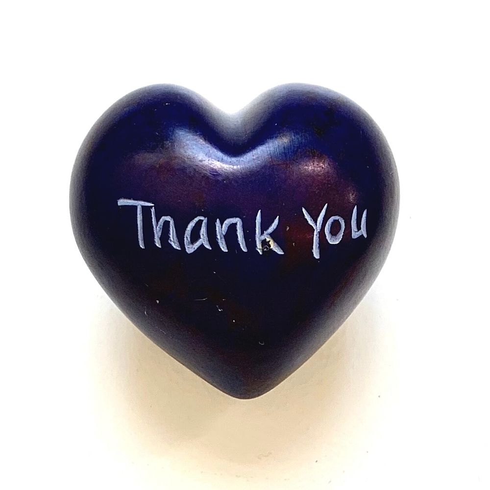 Small Word Soapstone Heart - Pick your Favorite