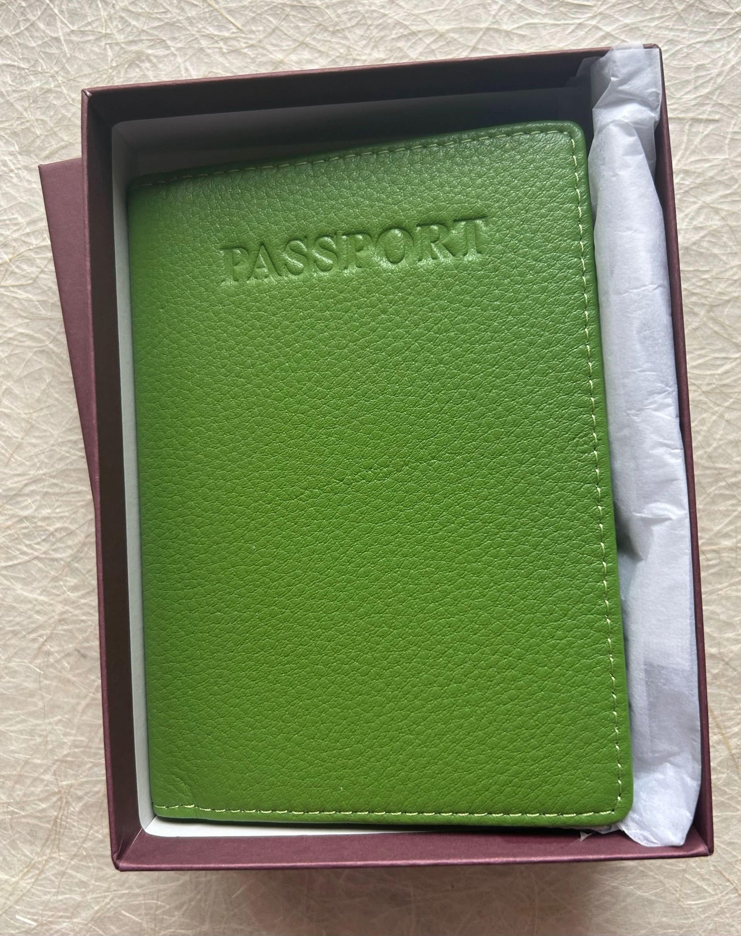 Travel Wallet, Sophia Full Grain Leather Wallet With Passport Slot