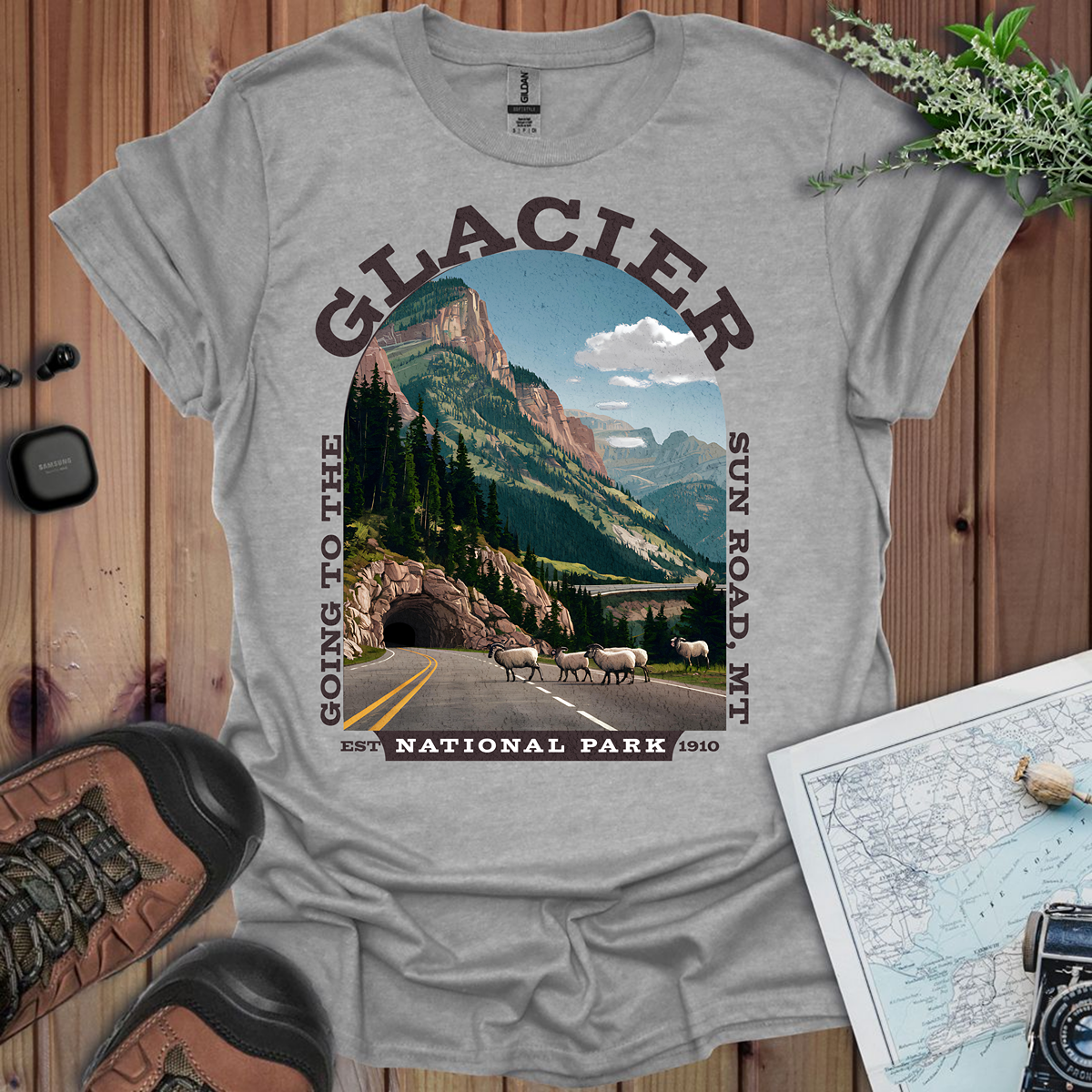 Glacier National Park Going To The Sun Road T-Shirt