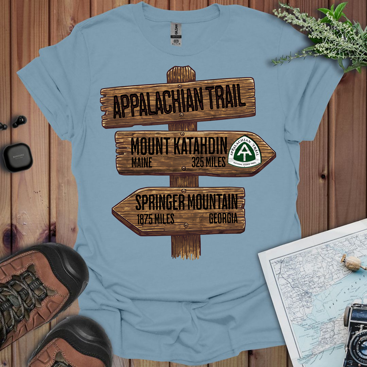 Appalachian Trail Unisex T-Shirt Katahdin Springer 2200 Miles