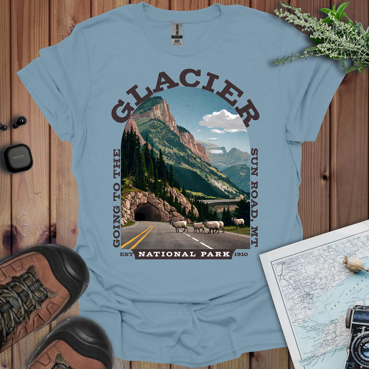 Glacier National Park Going To The Sun Road T-Shirt