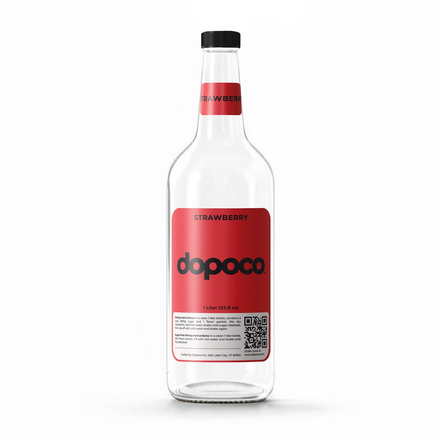 Plastic Bottle - 1 Labeled Bottle with Cap
