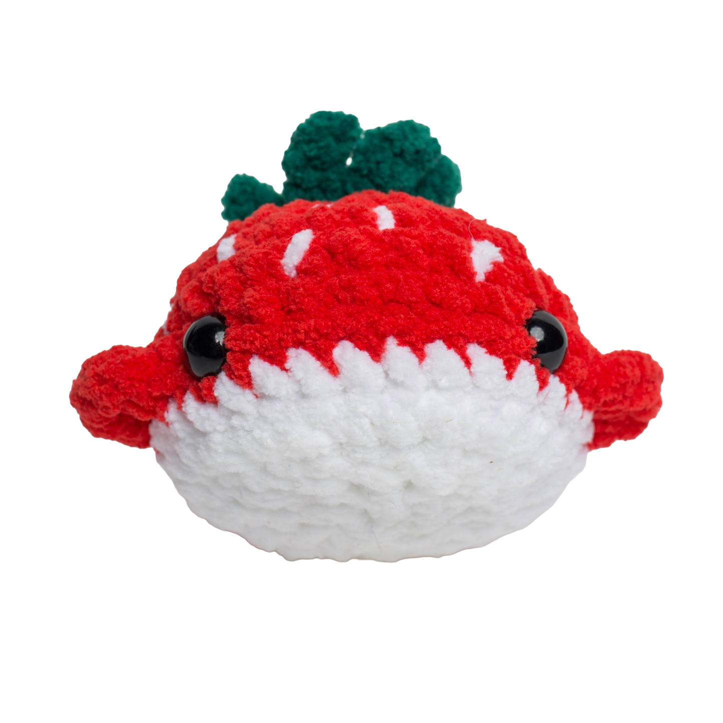 Summer the Strawberry Whale Crocheted Plushie