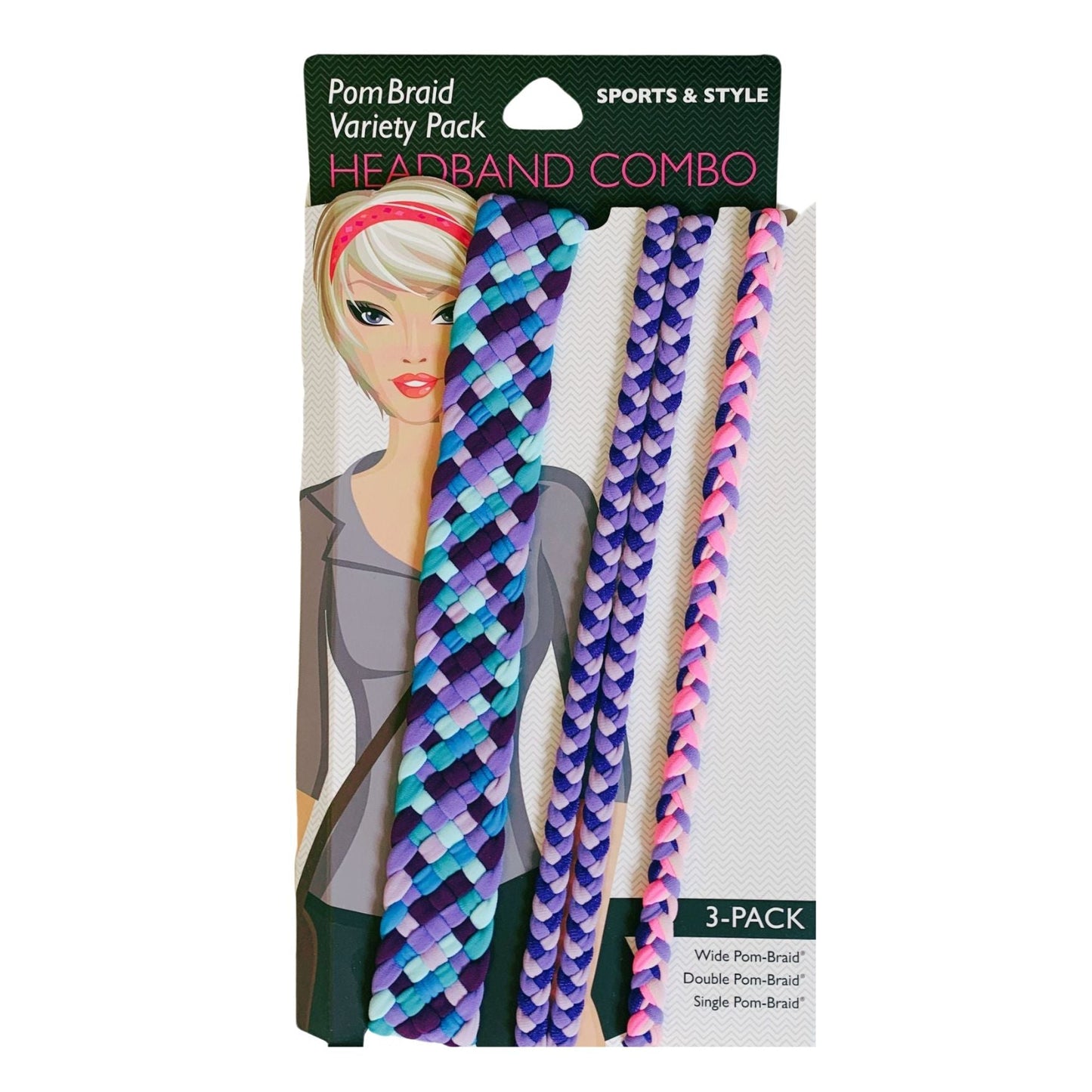 Stretchy Braid and Knotted Headbands | Yoga Workout Headband Packs and Singles