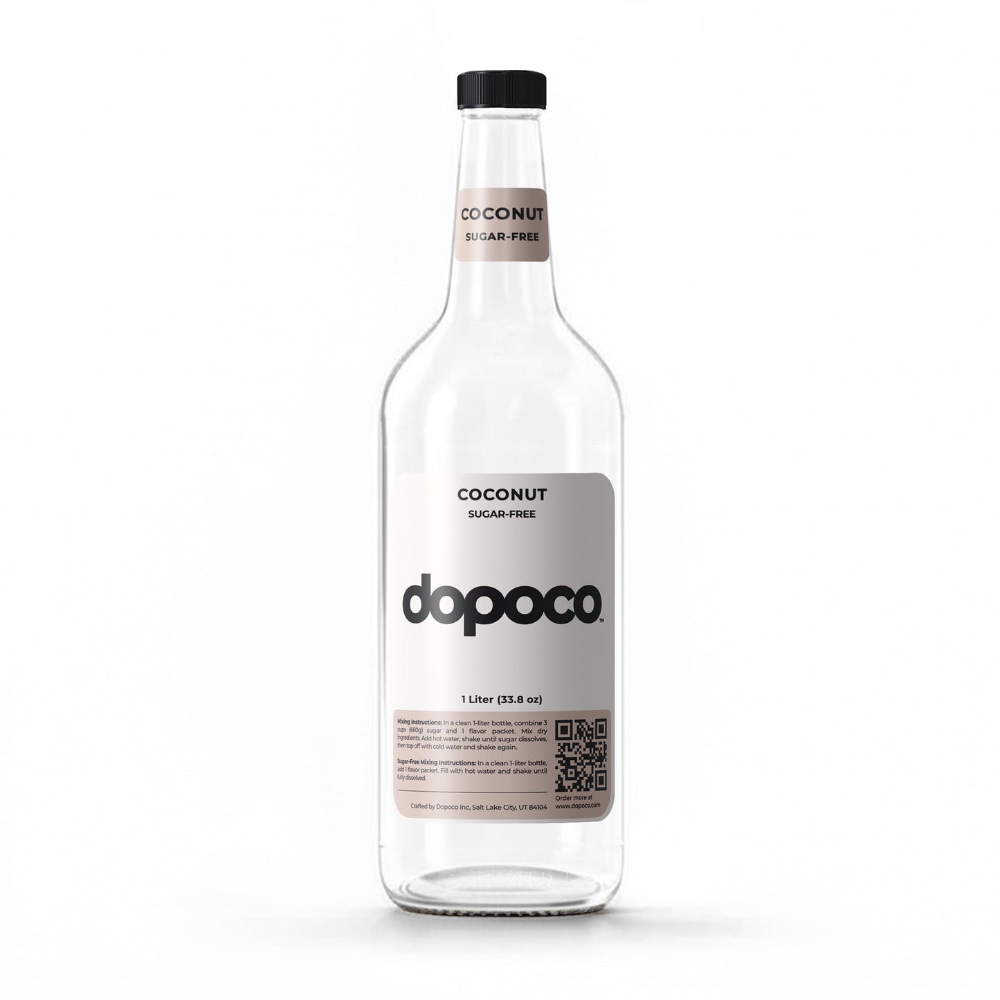 Plastic Bottle - 1 Labeled Bottle with Cap