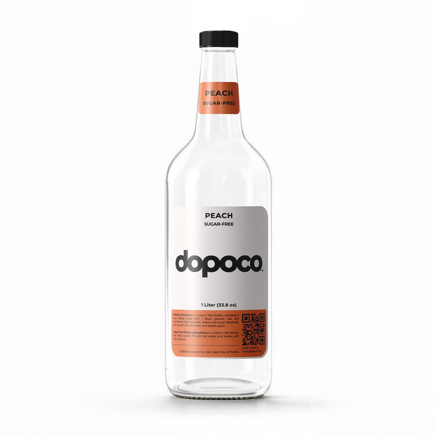 Plastic Bottle - 1 Labeled Bottle with Cap