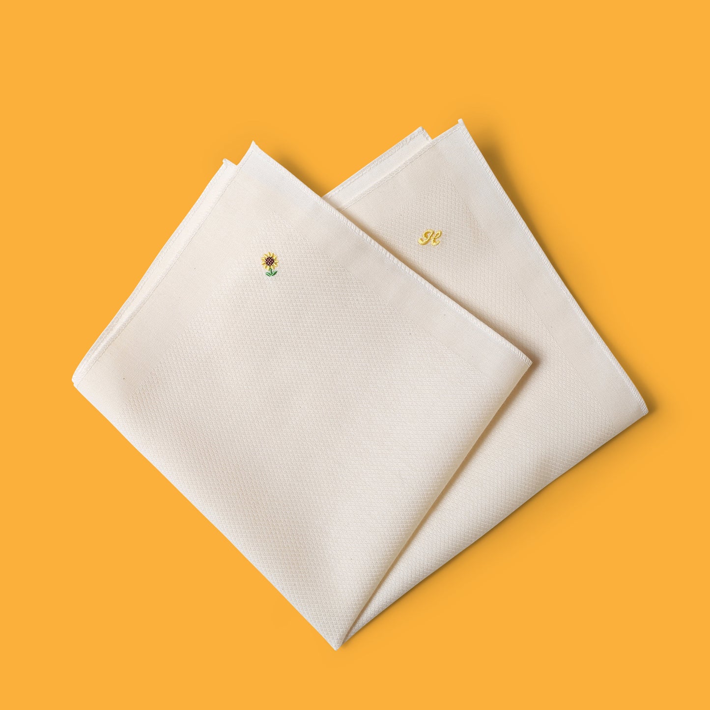 Our Extra-Soft, Extra-Sustainable Hanky with 🌻 Sunflower Embroidery