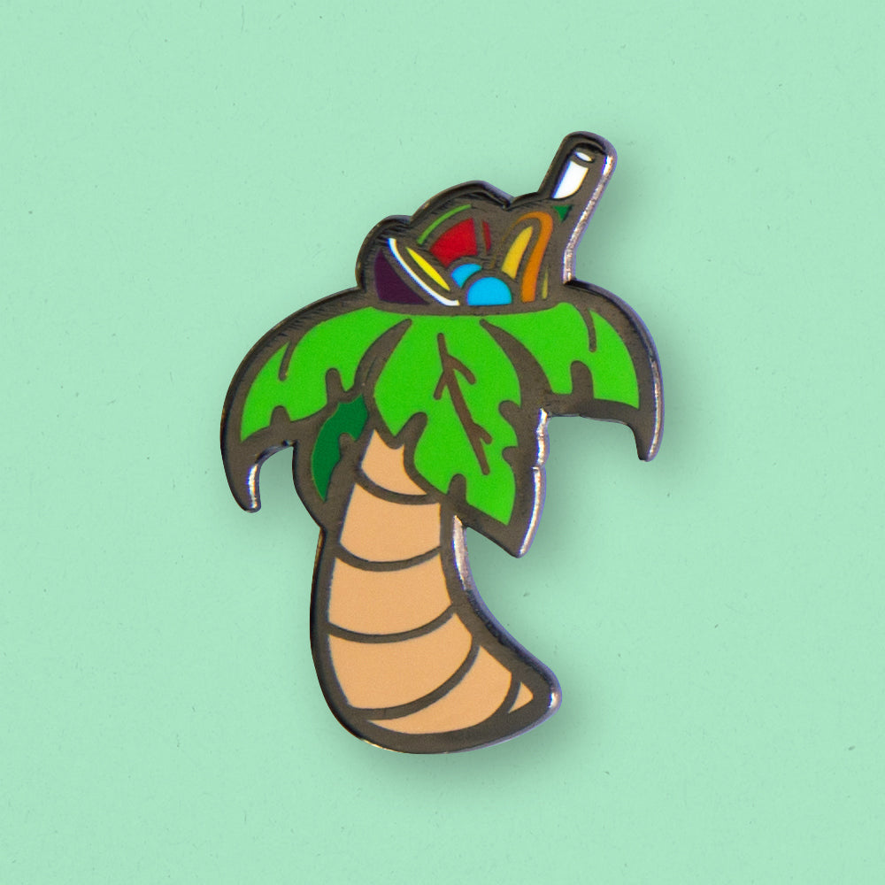Quirky Palm Tree Pin