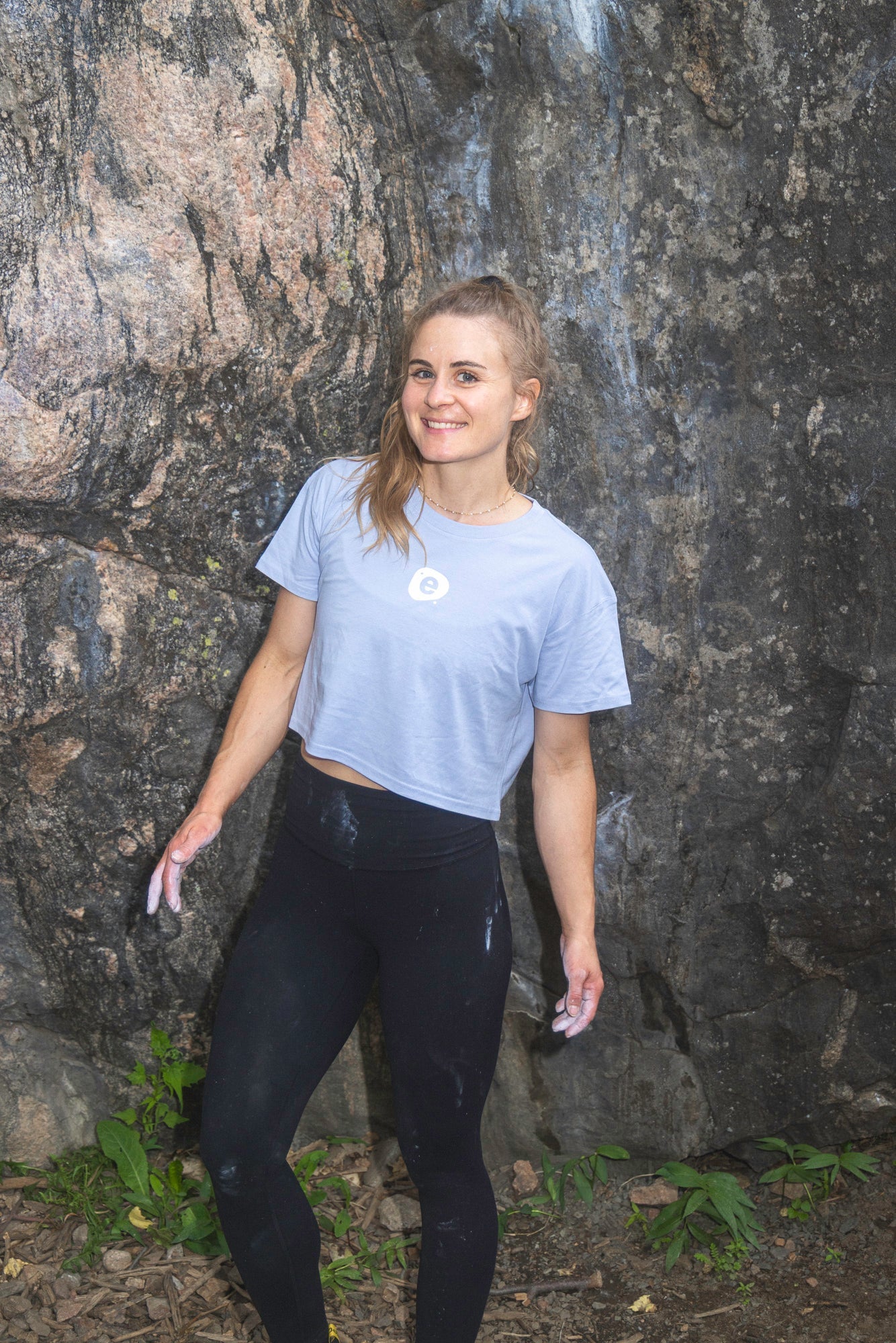 Blue Crop Tee