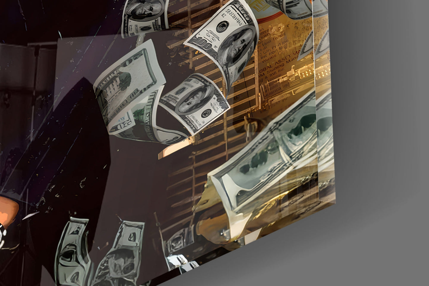 The Wolf of Wall Street Glass Wall Art || Designer Collection