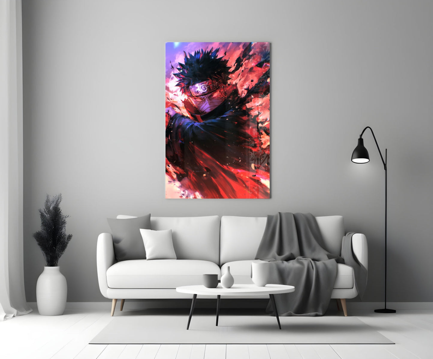 Obito: Rage of the Sharingan Glass Wall Art || Designer Collection