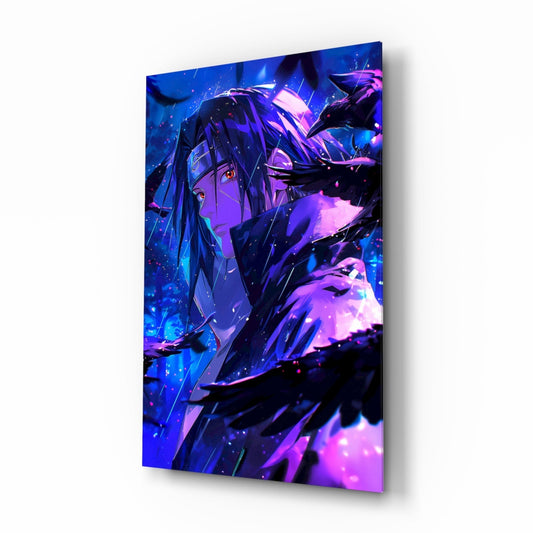 Itachi: Shadow of the Ravens Glass Wall Art || Designer Collection