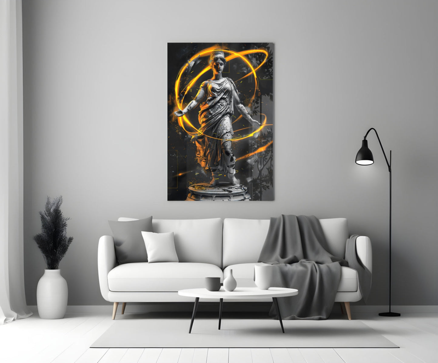 Neon Venus Glass Wall Art || Designer Collection