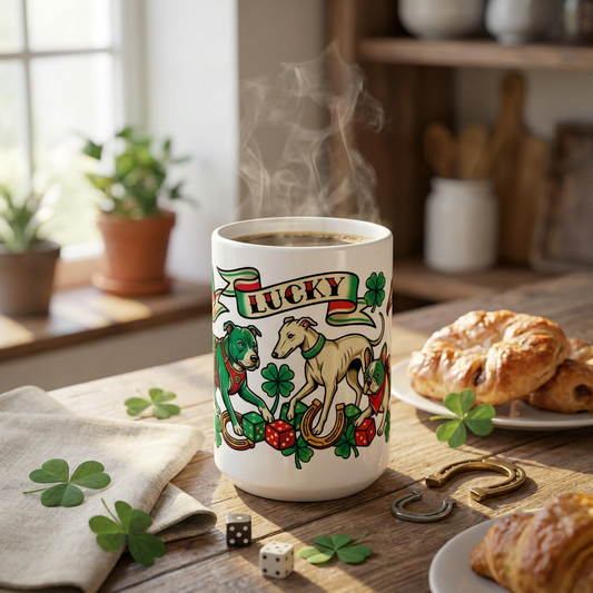 Tattoo Flash Pups - Lucky Charm 15oz Mug