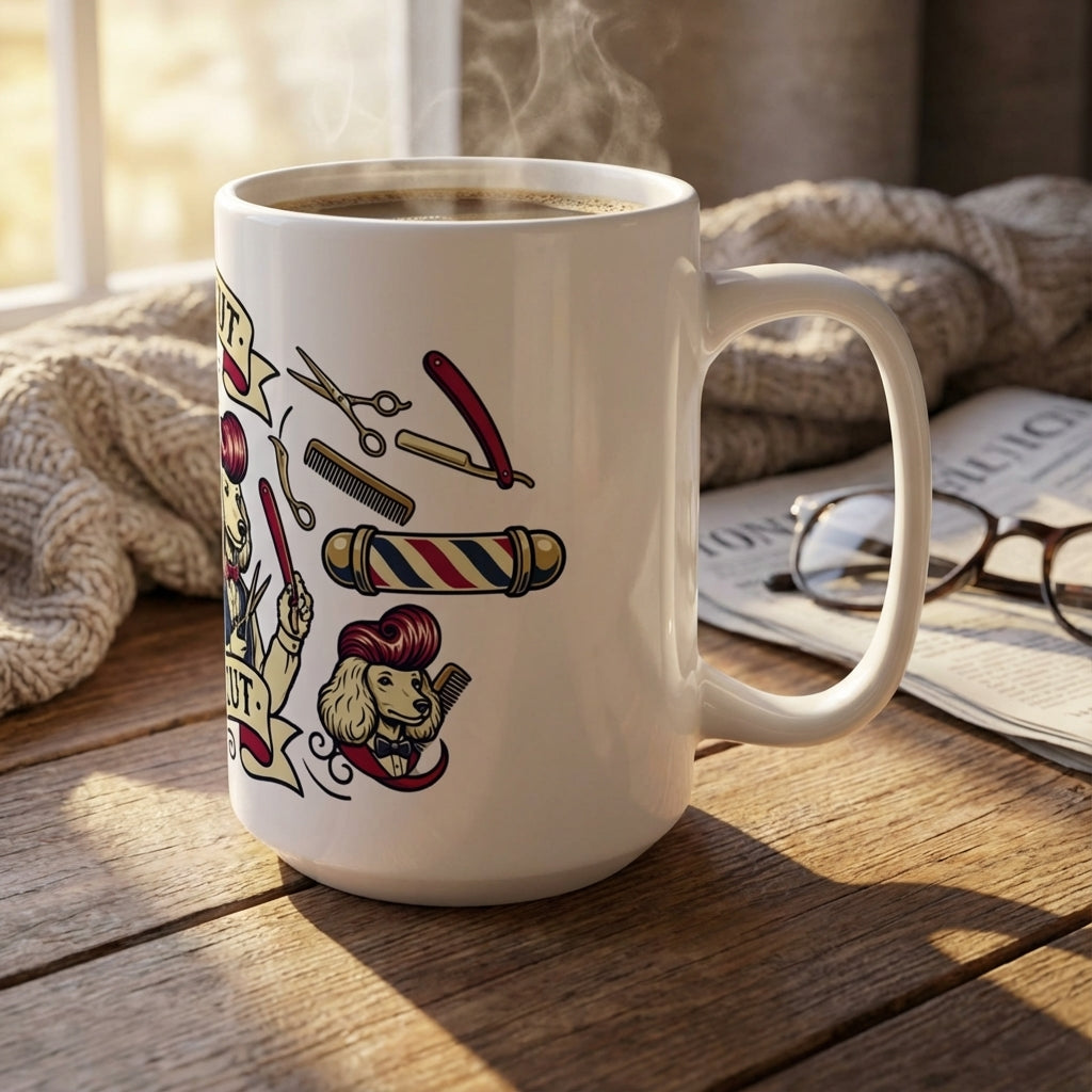 Tattoo Parlor Pups - Dapper Dogs 15oz Mug
