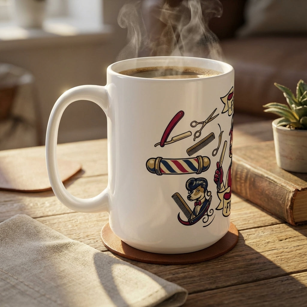 Tattoo Parlor Pups - Dapper Dogs 15oz Mug