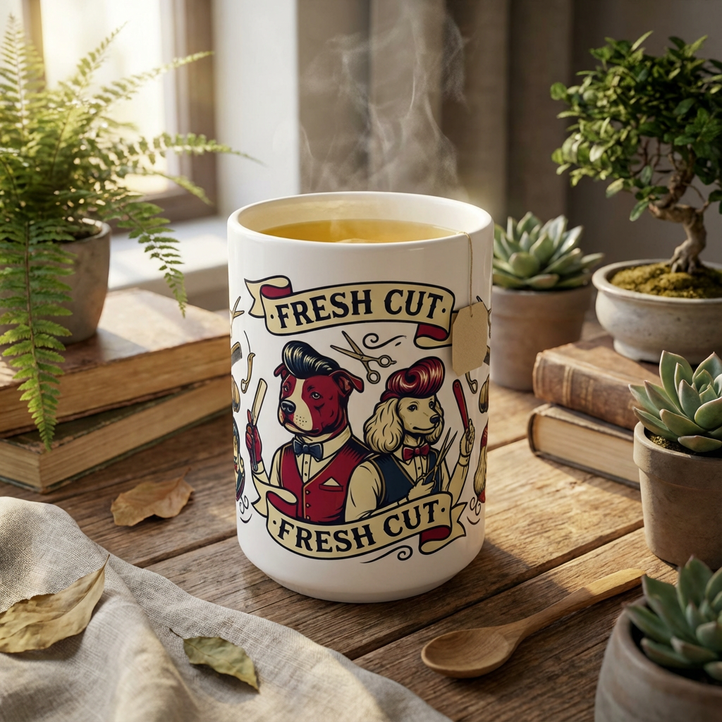 Tattoo Parlor Pups - Dapper Dogs 15oz Mug
