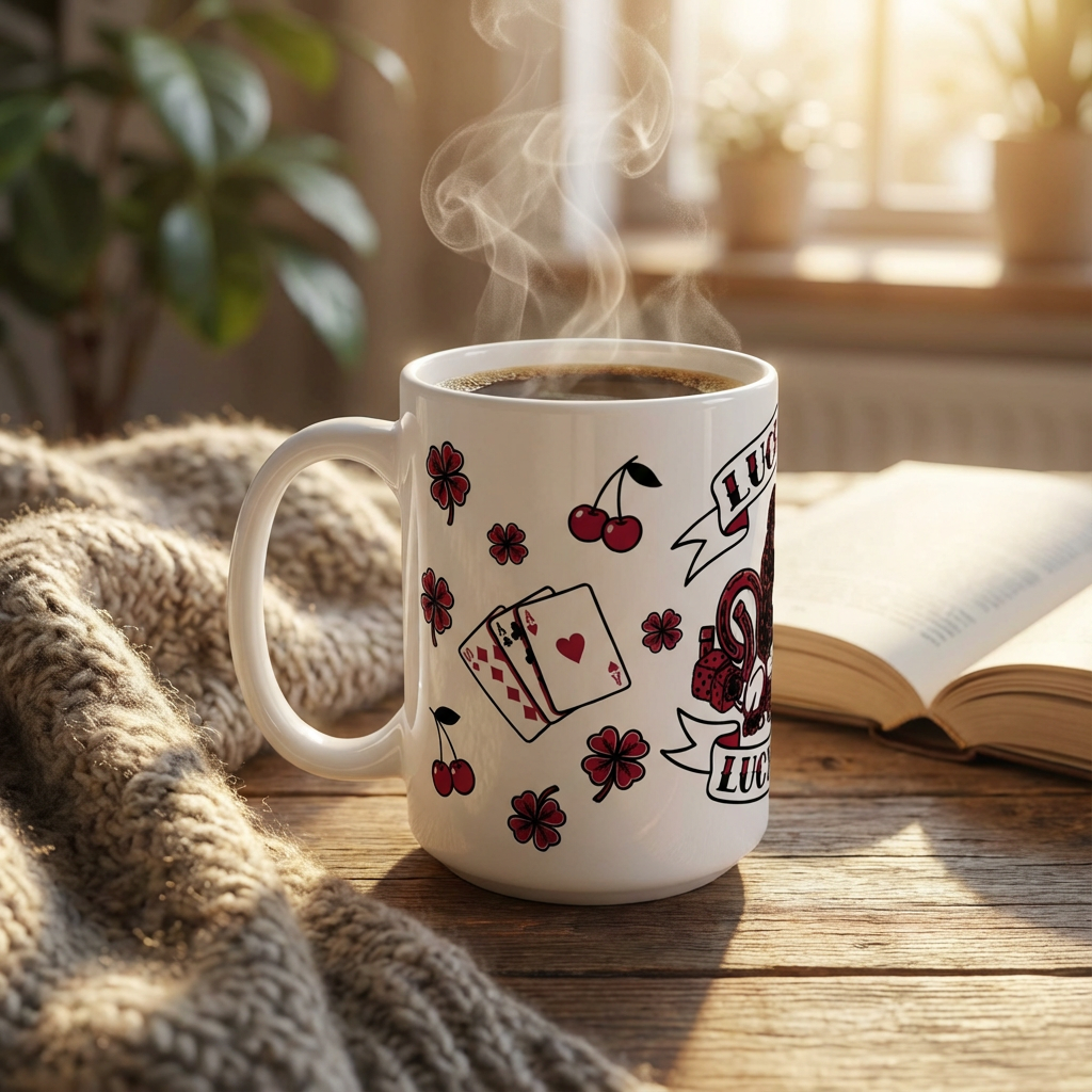 Tattoo Parlor Pups - Feeling Lucky 15oz Mug