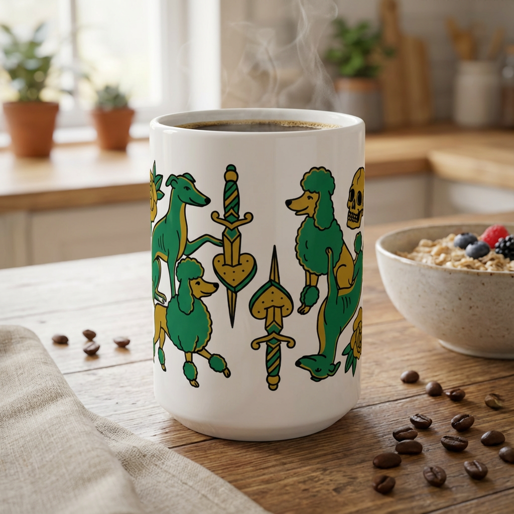 Tattoo Parlor Pups - Loyal to the Bone 15oz Mug