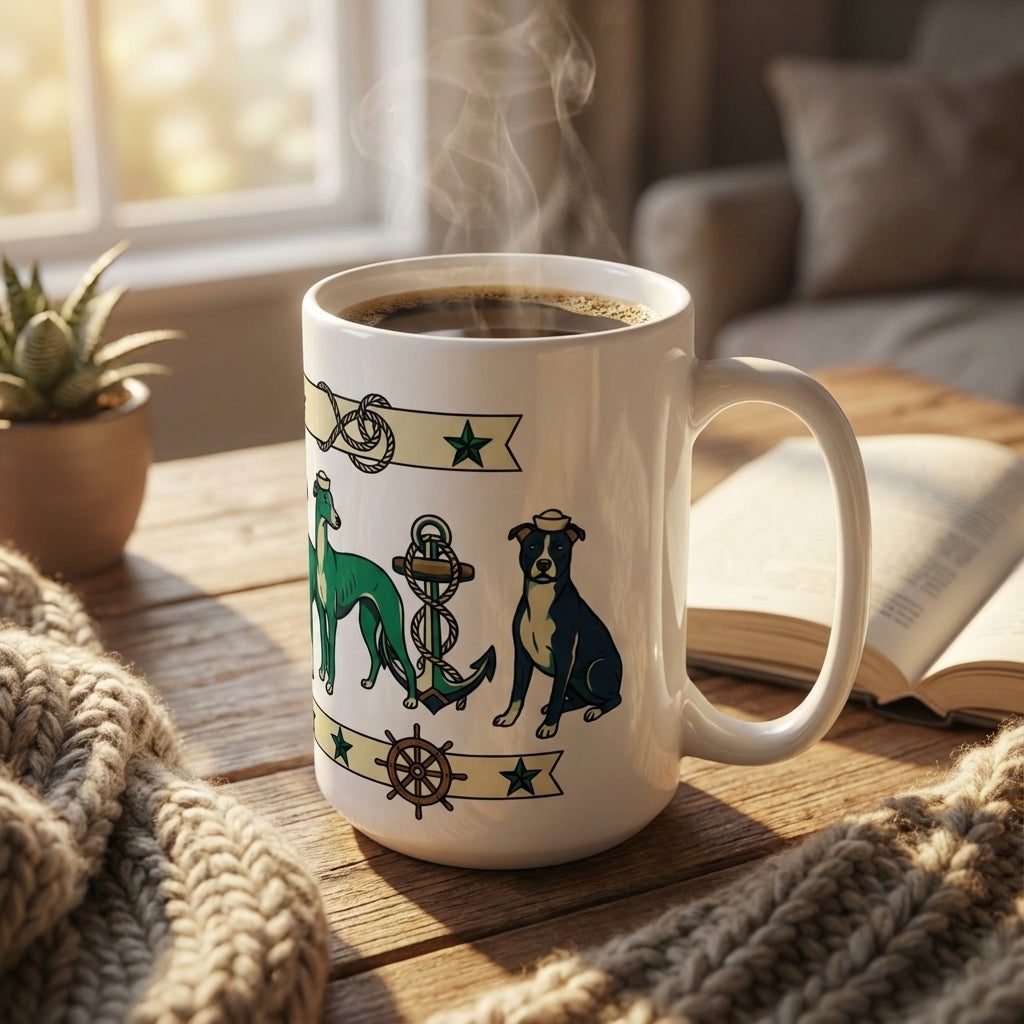 Tattoo Parlor Pups - Salty Sea Dogs 15oz Mug