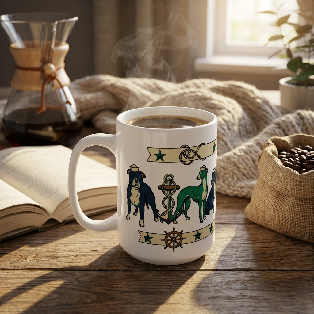 Tattoo Parlor Pups - Salty Sea Dogs 15oz Mug