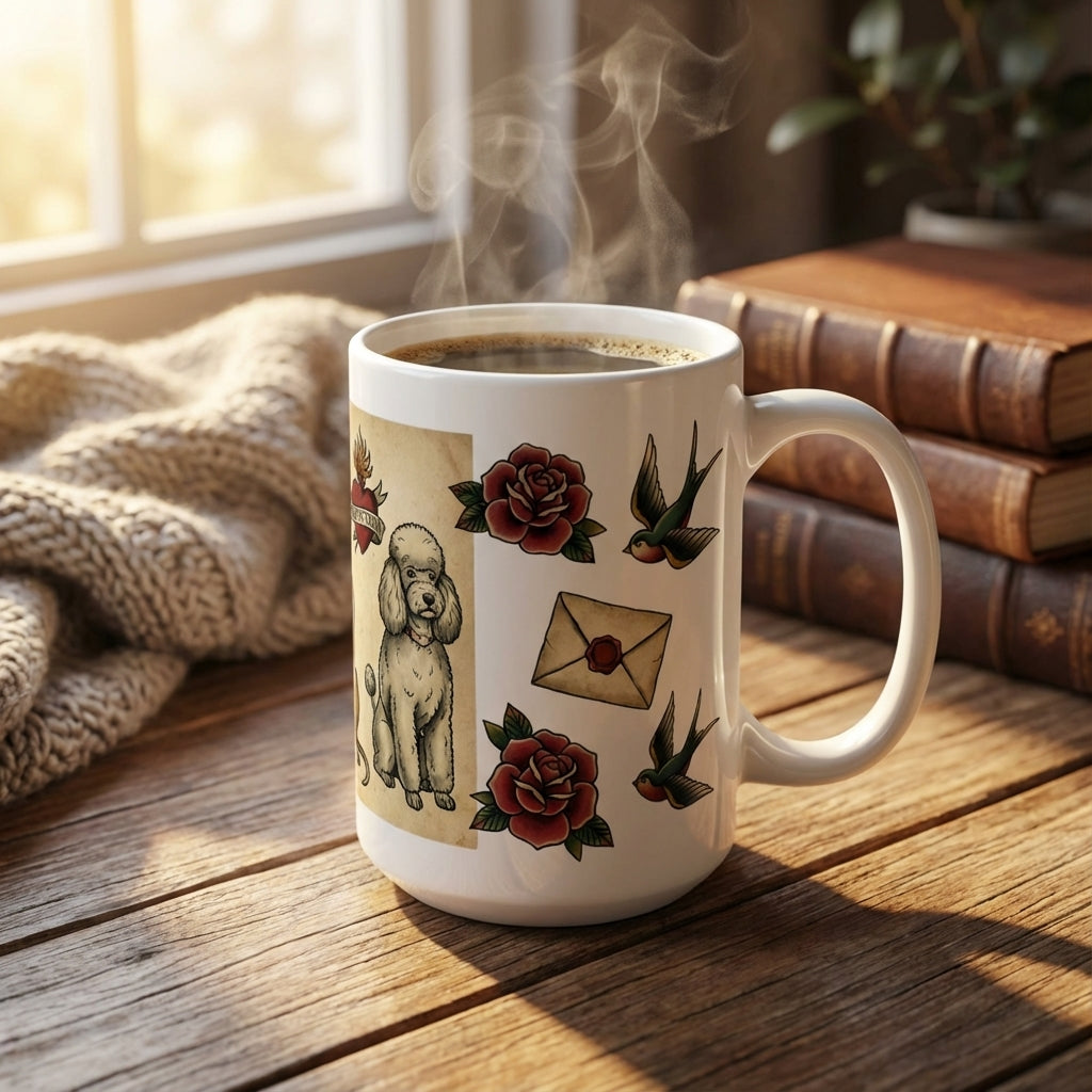 Tattoo Parlor Pups - True Love Tails 15oz Mug