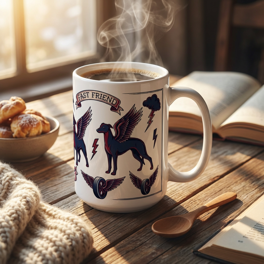 Tattoo Parlor Pups - Winged Wanderers 15oz Mug