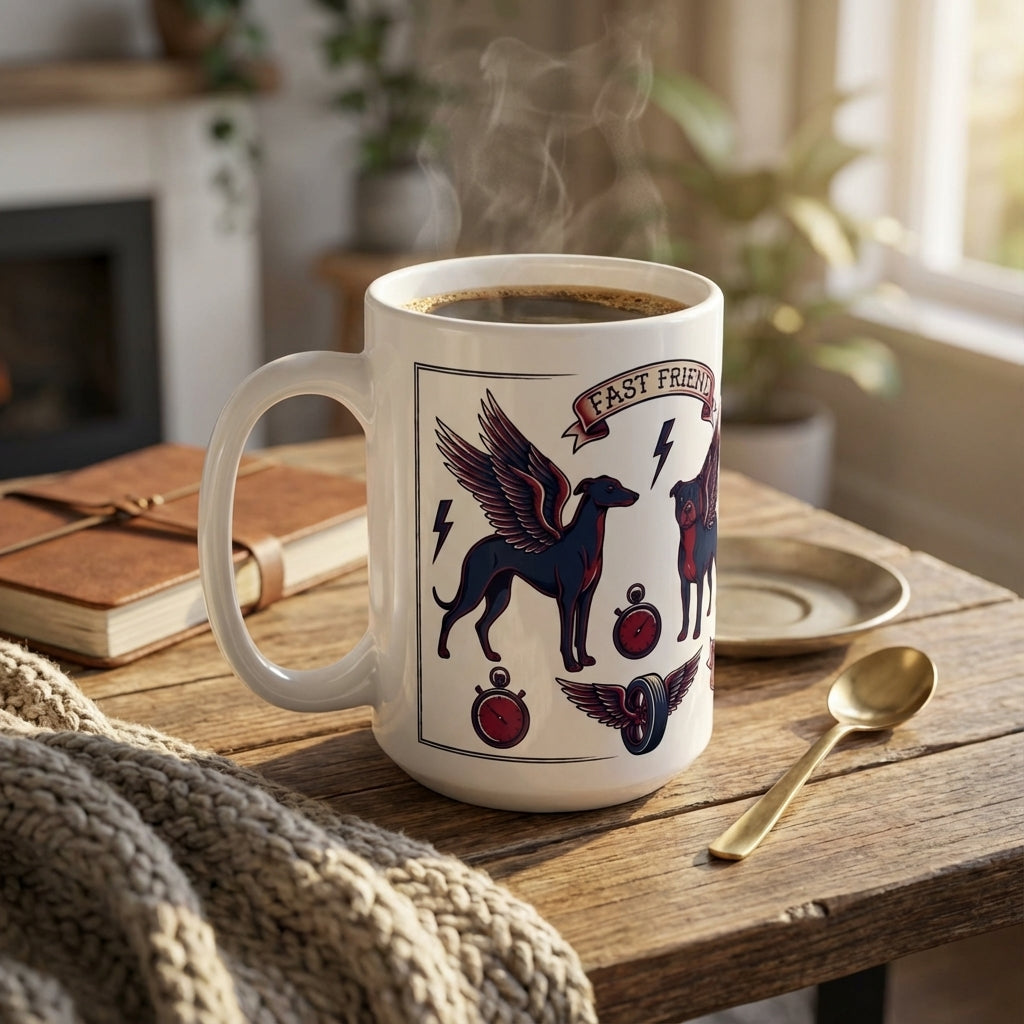 Tattoo Parlor Pups - Winged Wanderers 15oz Mug
