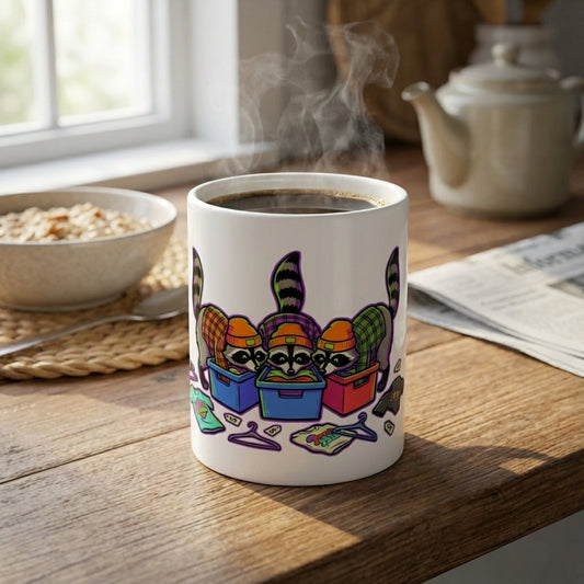 Thrift Haul Raccoons - Bin Divers - 15oz Mug