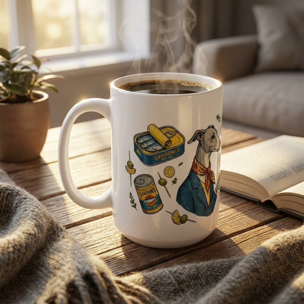 Tinned Fish Pups - Aperitivo Hour 15oz Mug