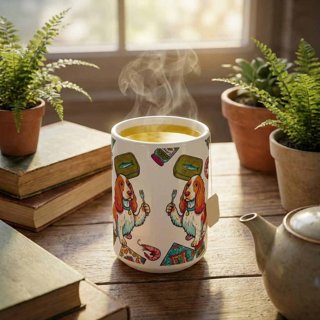 Tinned Fish Pups - Caper & Dill Delight 15oz Mug